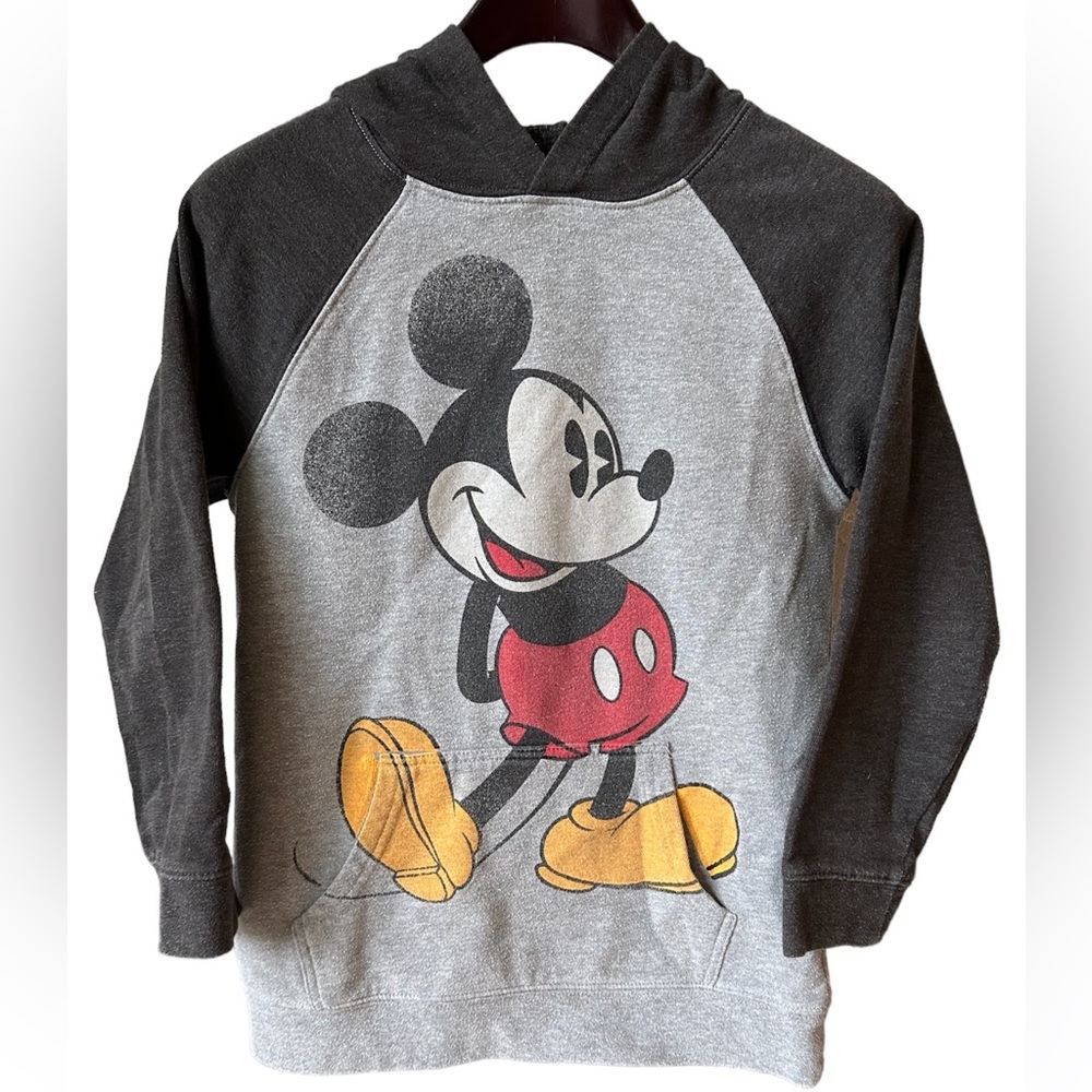 Mickey Mouse Hoodie Sweatshirt Official Disney Parks Gray size Youth XL